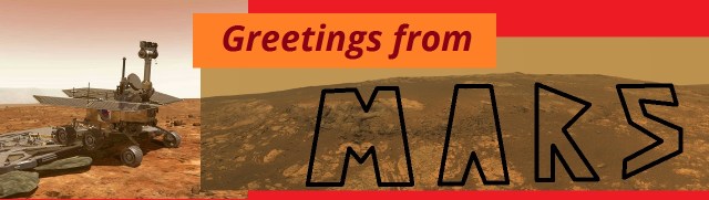 BUMPER STICKER - Greetings from Mars